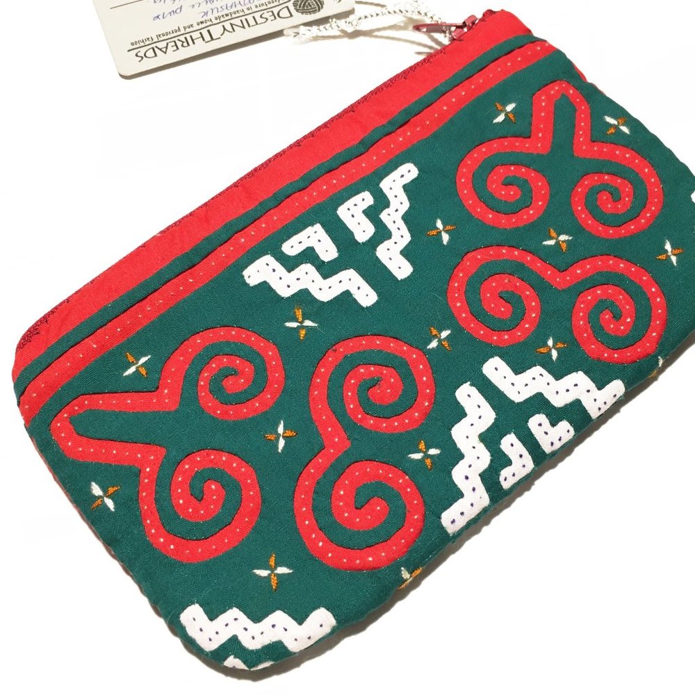 Handmade Quilted Cotton Zippered Pouch, NEW - Picture 5 of 9